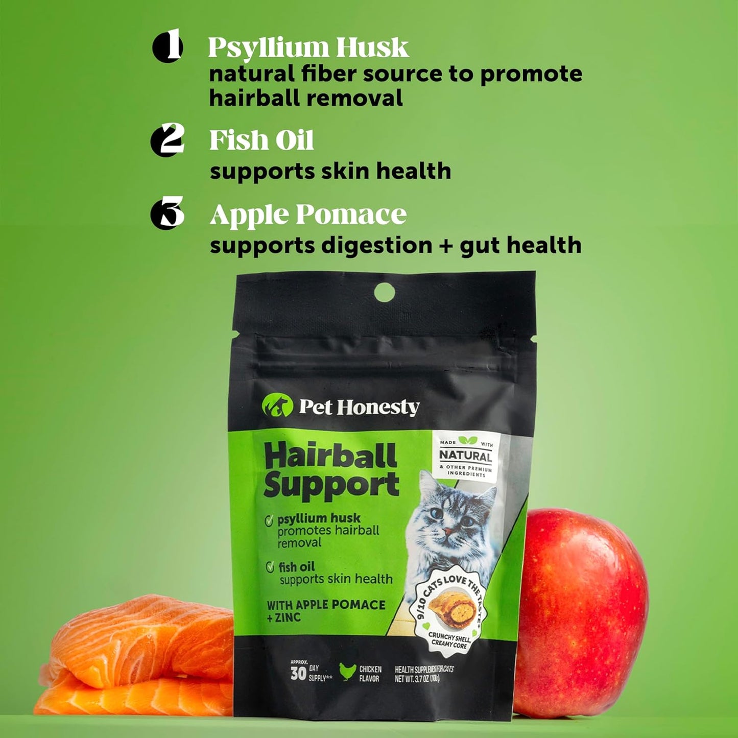 Cat Hairball Support Crunchy & Creamy Chews