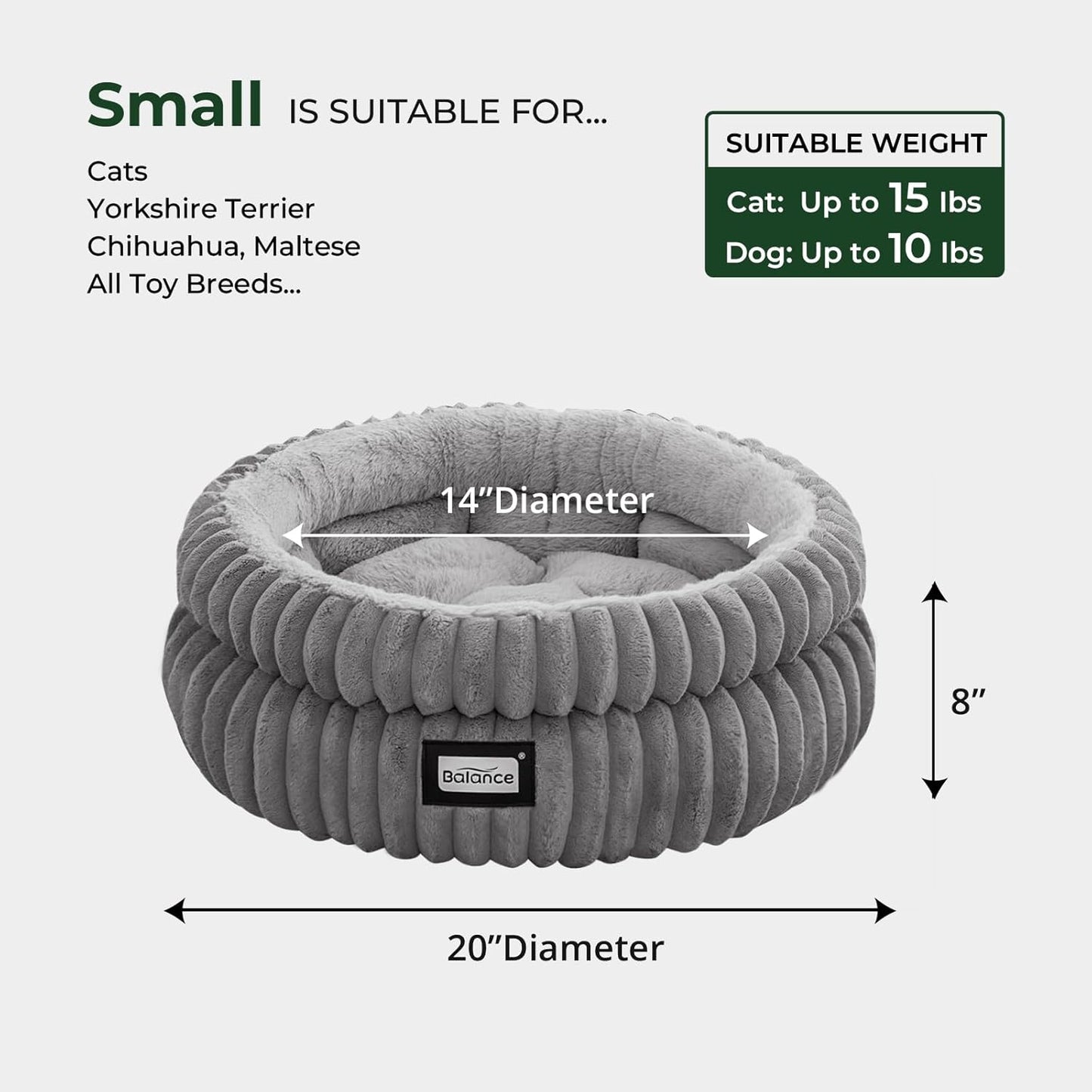 BALANCE Cat Bed with Anti-Slip Bottom