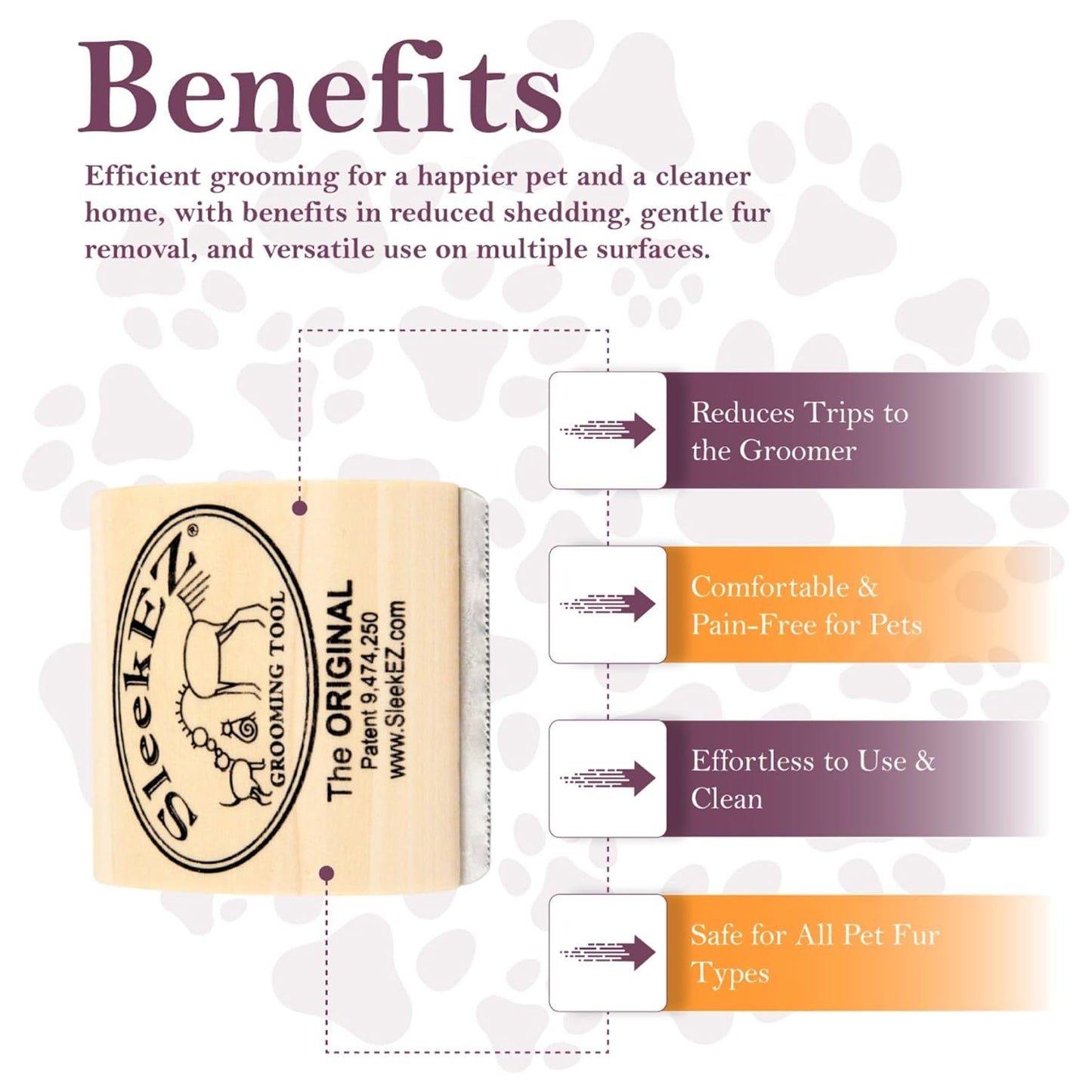 SleekEZ Cat Brush for Shedding