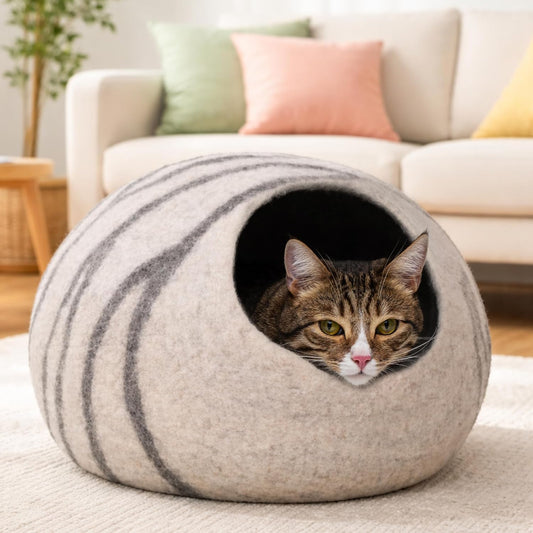 MEOWFIA Cat Cave with Premium Felt