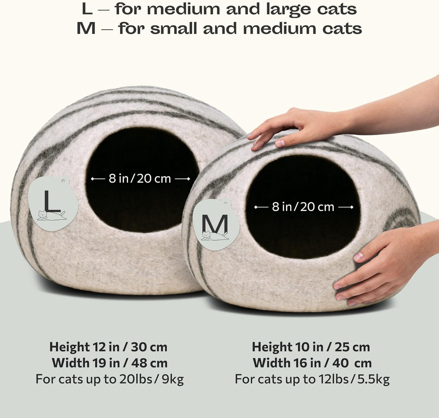 MEOWFIA Cat Cave with Premium Felt