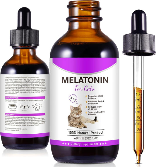 Melatonin for Cats - Cat Calming Treats for Grooming & Anxiety