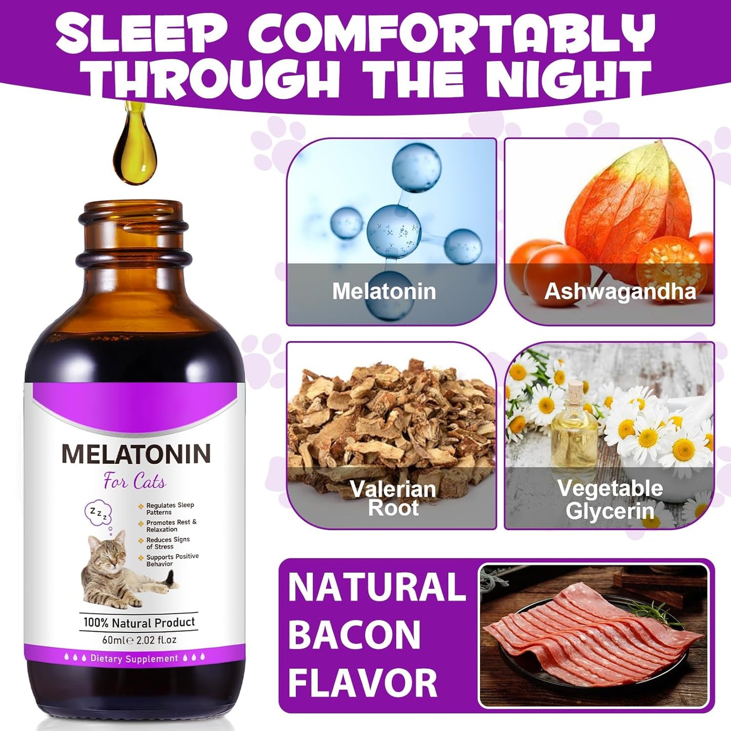 Melatonin for Cats - Cat Calming Treats for Grooming & Anxiety