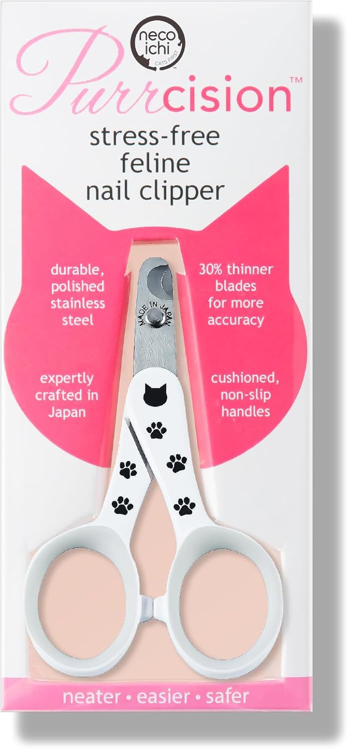 NecoIchi - Purrcision Feline Nail Clippers | Ultra-Sharp Cat Nail Clipper for Safe & Precise Trimming