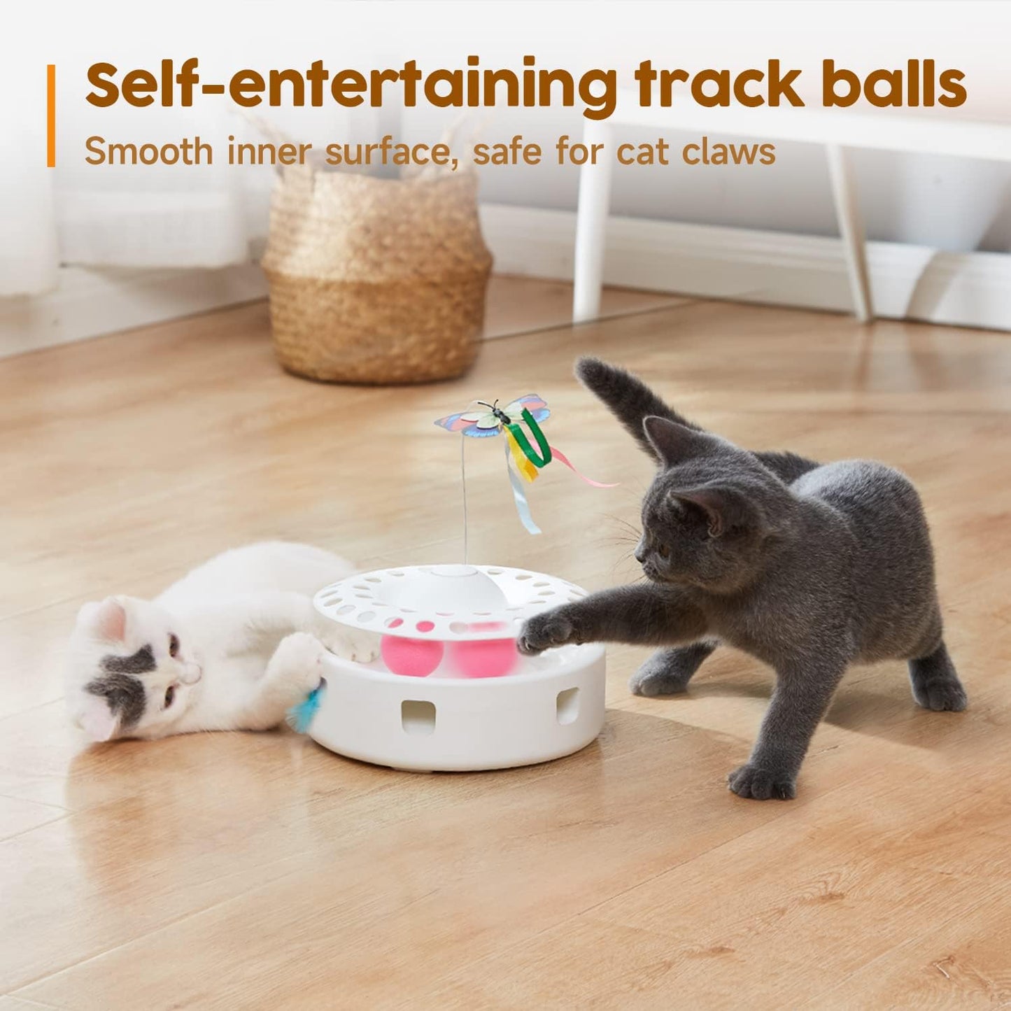Potaroma Cat Toys 3in1 Automatic Interactive Kitten Toy