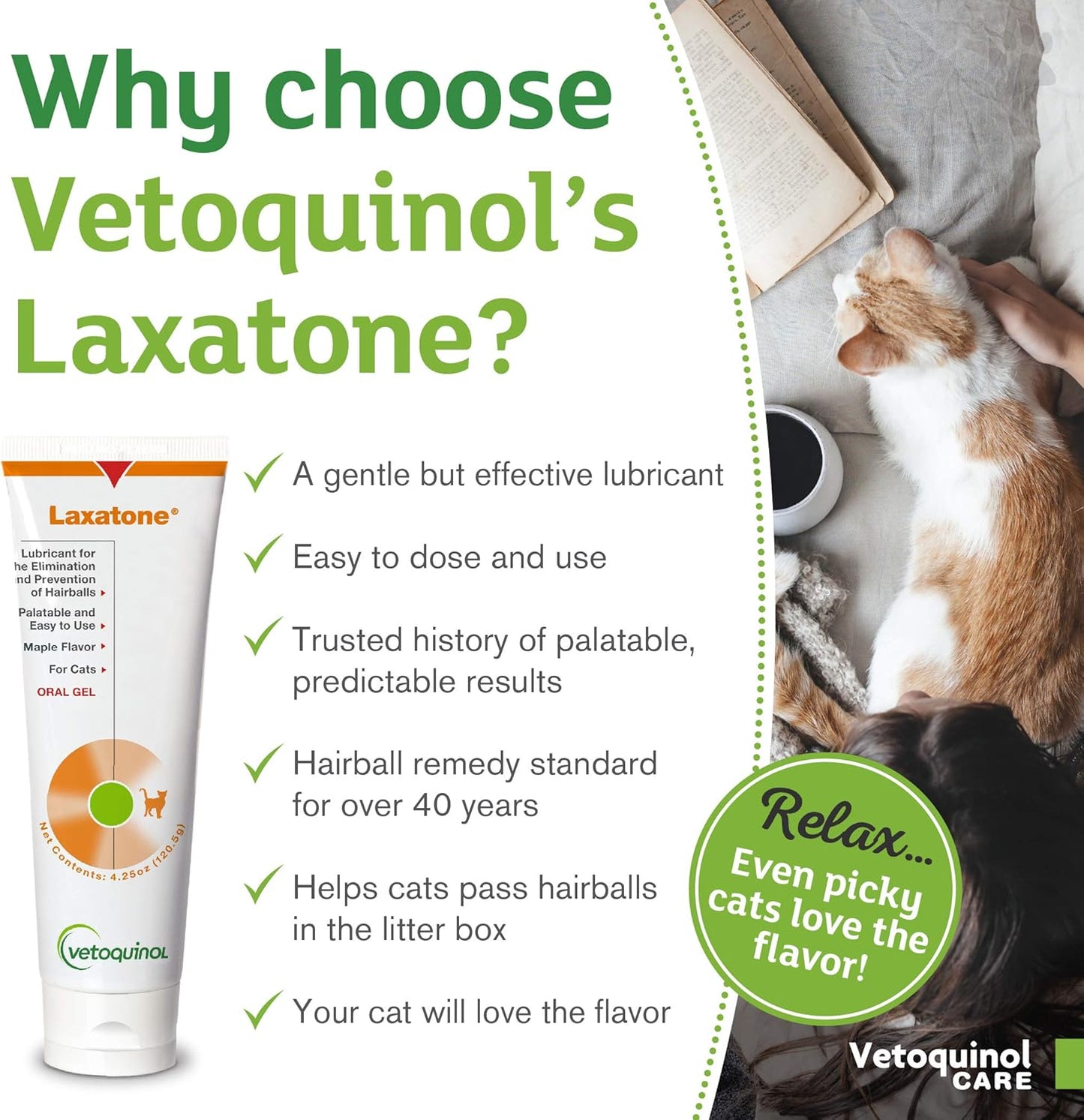 Vetoquinol Laxatone: Oral Hairball Lubricant Gel for Cats