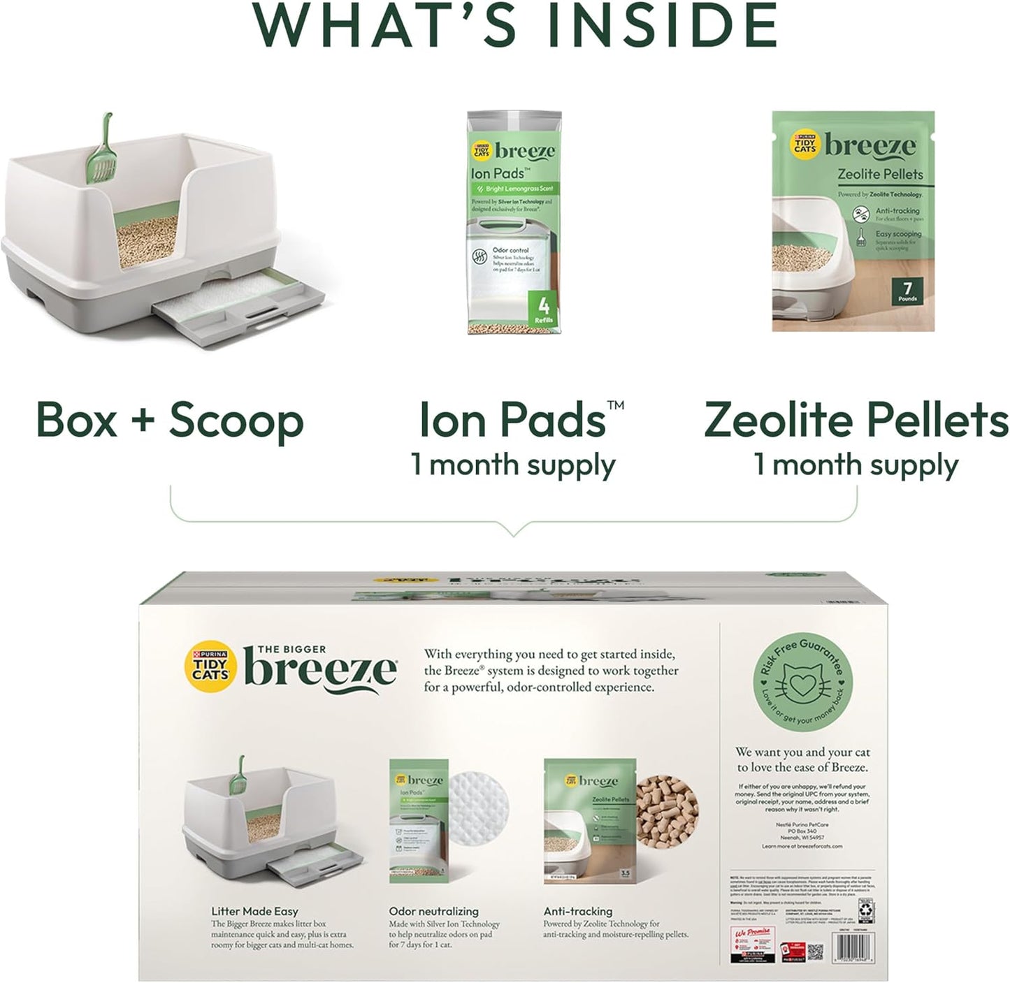 Purina Tidy Cats Litter System, Non-Clumping, Breeze XL All-in-One Odor Control