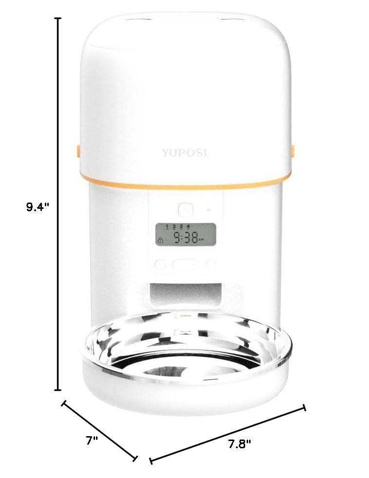 Automatic Cat Feeder – 2L Timed Pet Food Dispenser with Portion Control & Long Battery Life