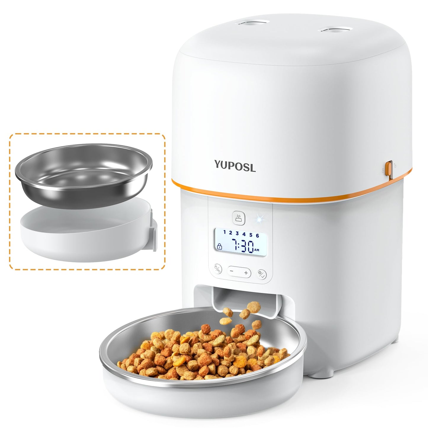 Automatic Cat Feeder – 2L Timed Pet Food Dispenser with Portion Control & Long Battery Life