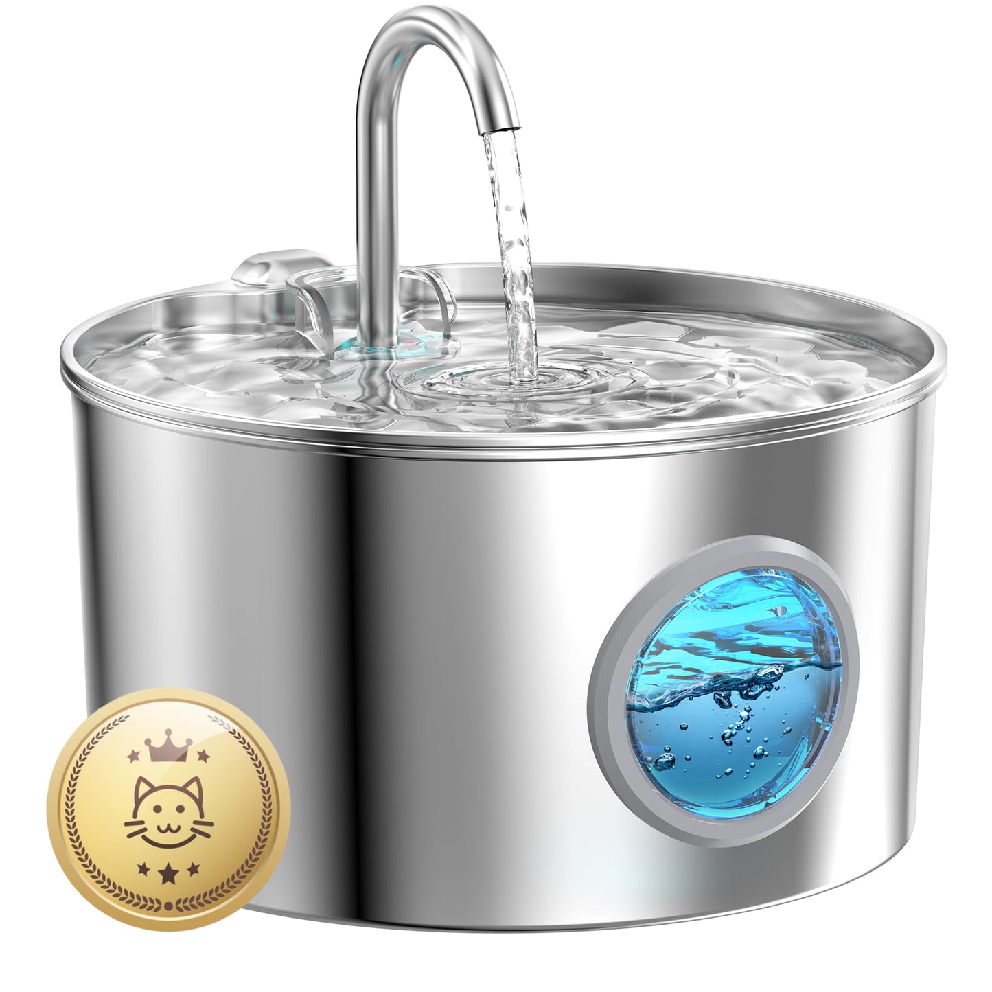 2.2 L Stainless Steel Water Bowl Dispenser