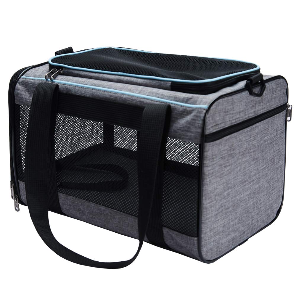 Vceoa Soft-Sided Pet Carrier – Cat & Dog Travel Carrier for Pets up to 16 lbs