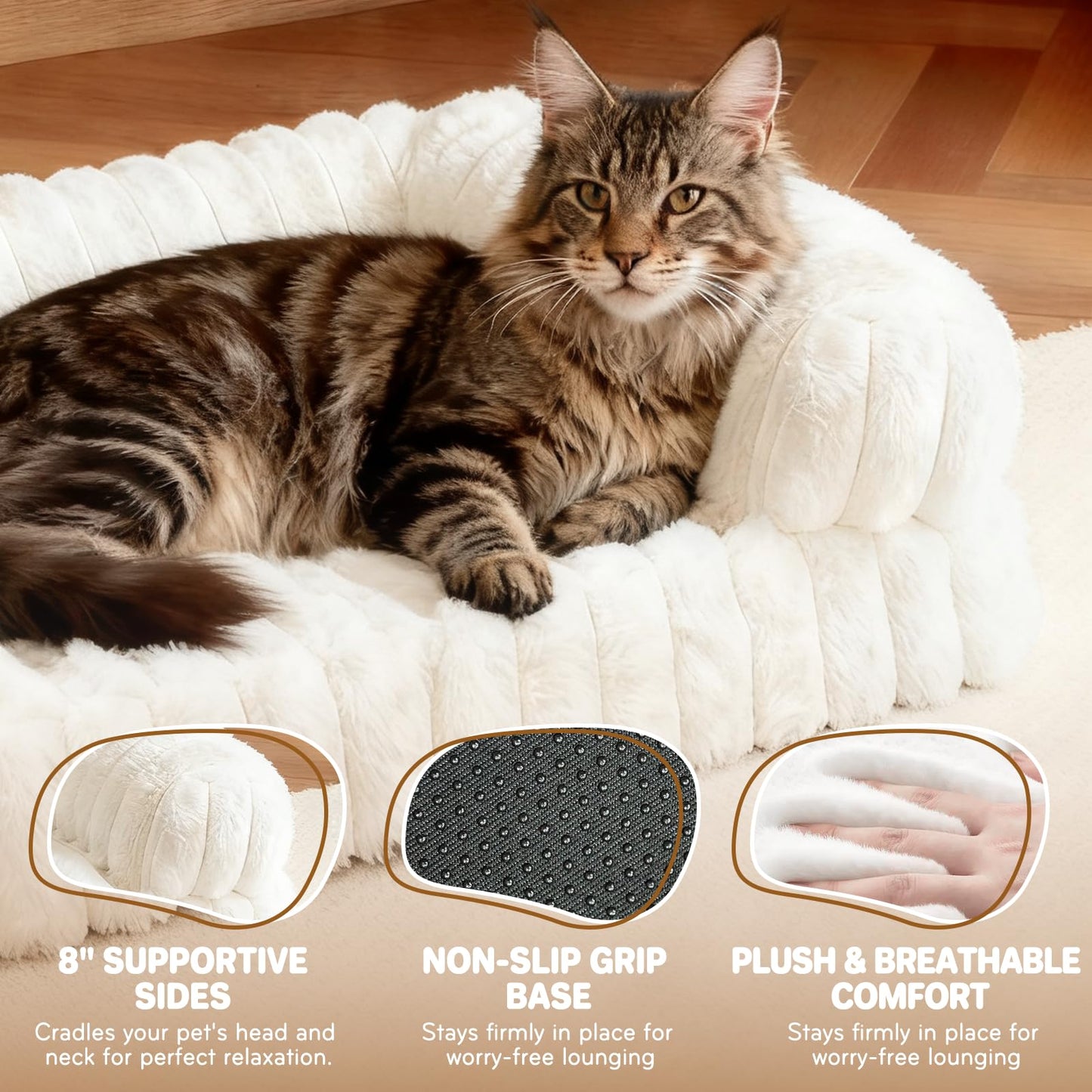 Self Warming Cat Bed for Cold Nights