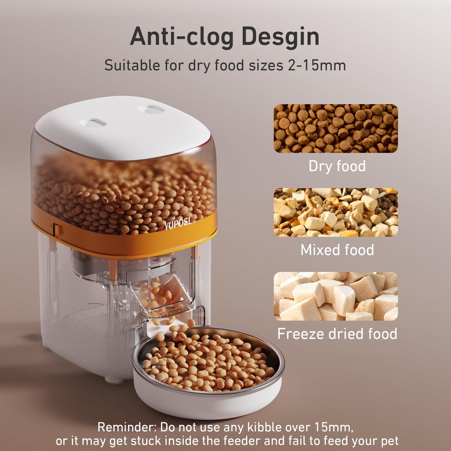 Automatic Cat Feeder – 2L Timed Pet Food Dispenser with Portion Control & Long Battery Life