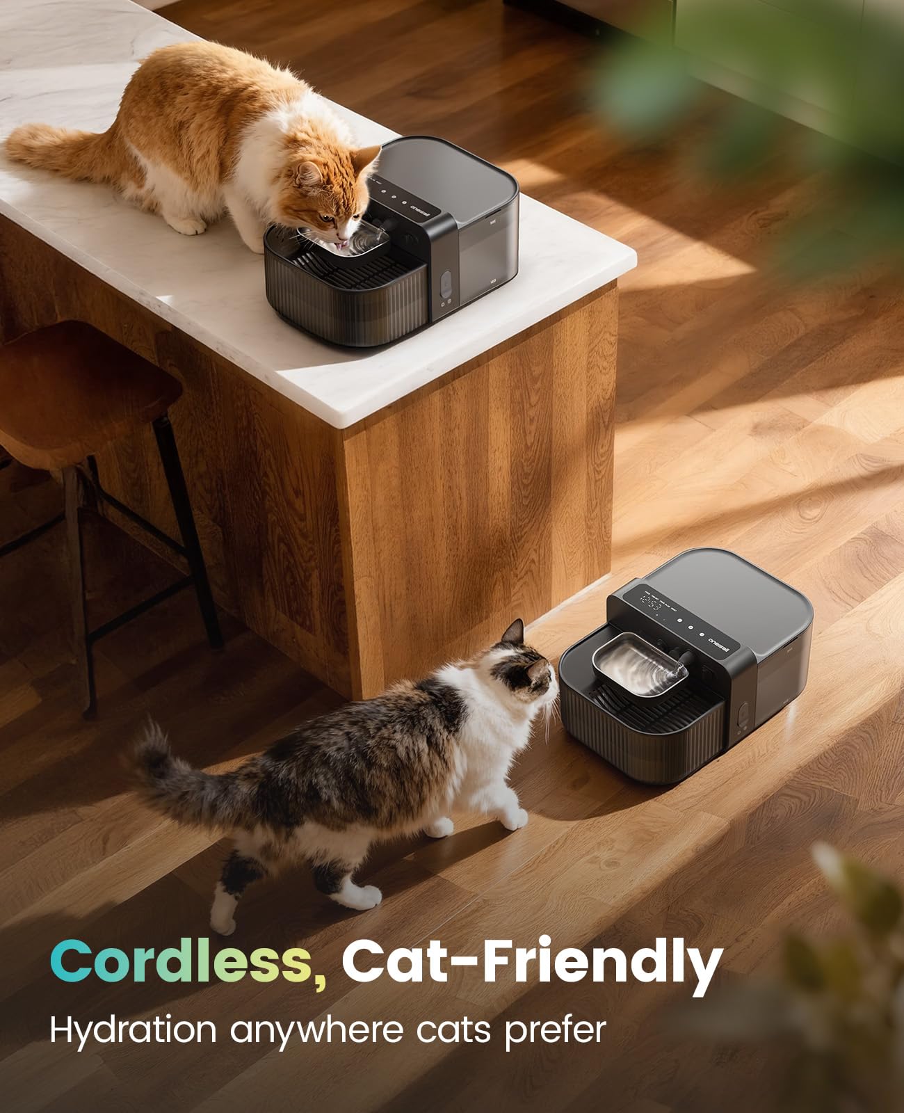 Quiet 3.5L Automatic Wireless Cat Water Fountain