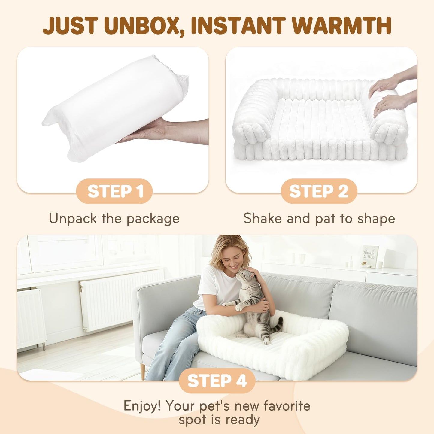 Self Warming Cat Bed for Cold Nights