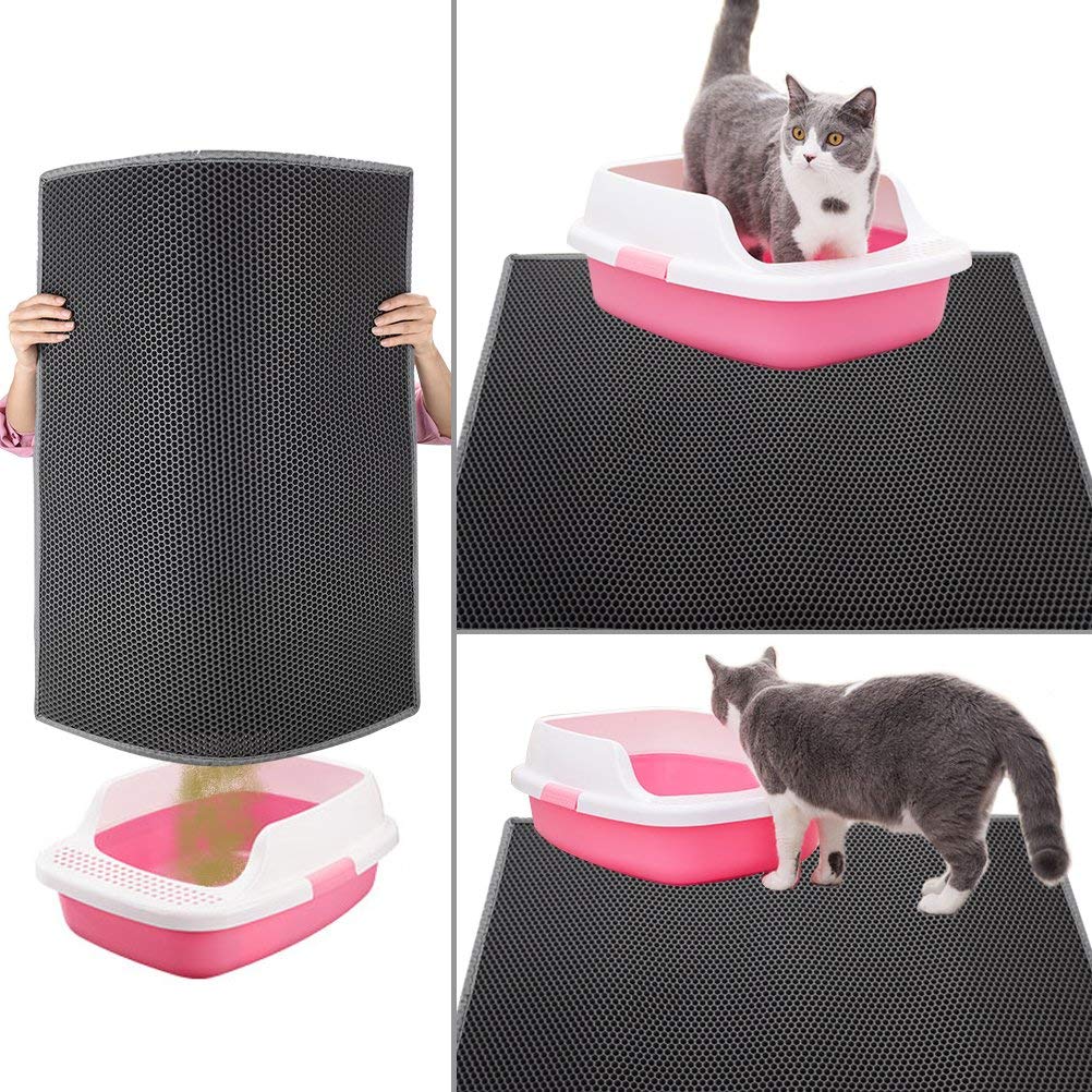 Pieviev Double Layer Cat Litter Mat – Waterproof Litter Trapping Mat