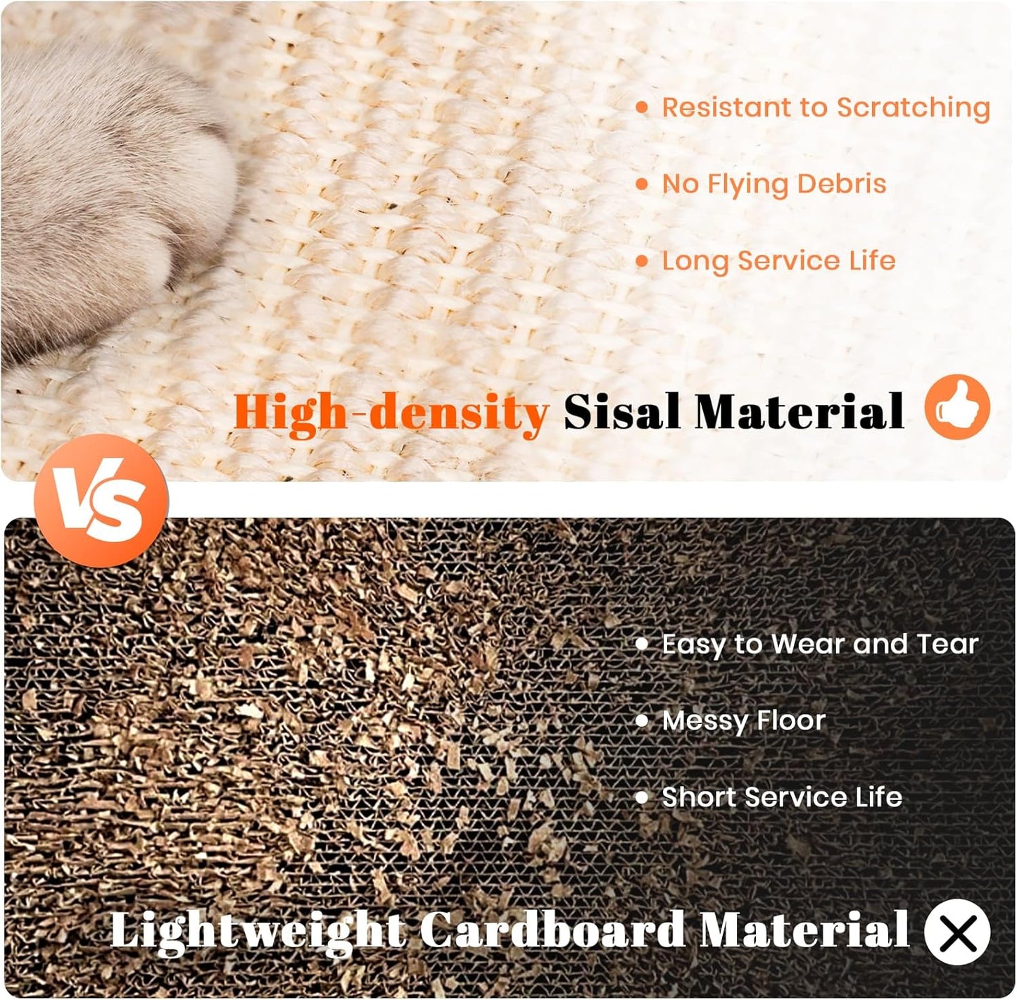 Sisal Cat Scratching Pad with Interactive Ball