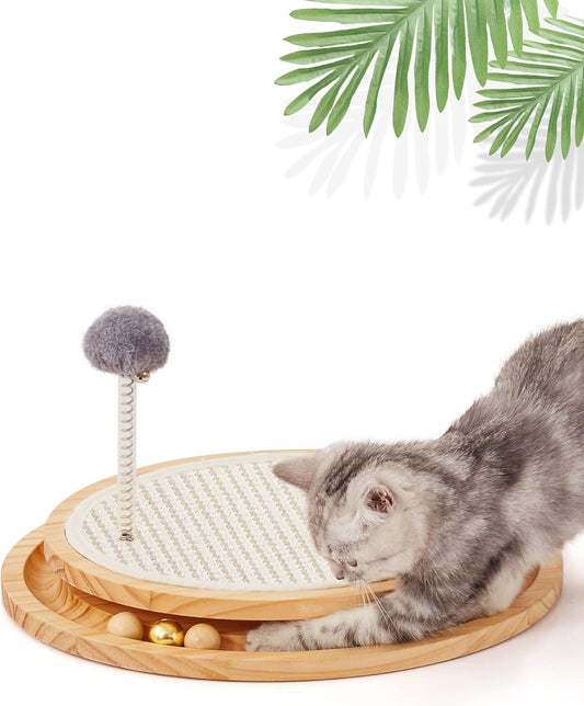 Sisal Cat Scratching Pad with Interactive Ball